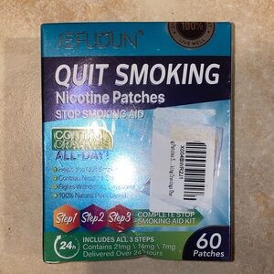 Sefudun Quit Smoking Nicotine Patches  Steps 1, 2 & 3 60 patches Exp 08/27